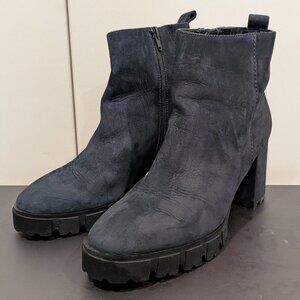 Kennel & Schmenger Chelsea Boots 'Kate' in dark blue, suede, 39